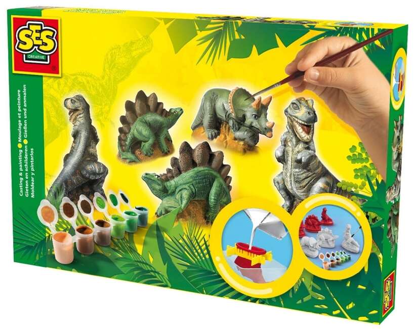 Zabawka kreatywna - odlew gipsowy 3D Dinozaury