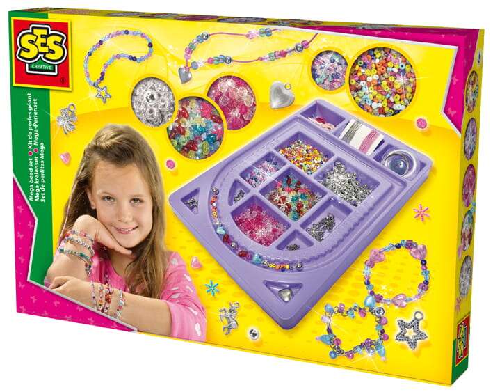 MEGA zestaw kreatywny dla dziewczynek - tworzenie biżuterii z koralików